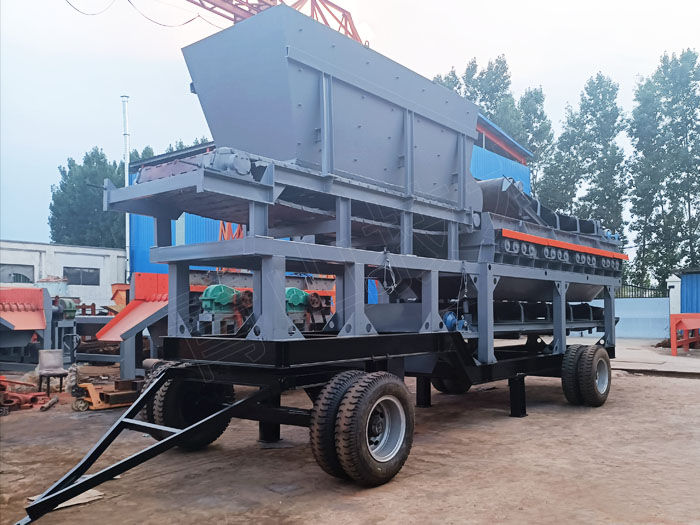 移動式泥石分離機 移動式泥石分離機