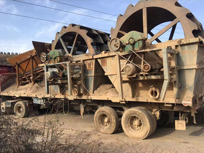 二手移動(dòng)式輪斗洗砂機(jī) 二手移動(dòng)式輪斗洗砂機(jī)